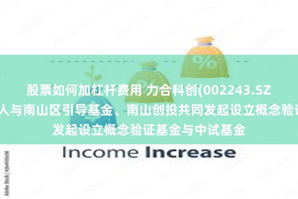 股票如何加杠杆费用 力合科创(002243.SZ)：作为基金管理人与南山区引导基金、南山创投共同发起设立概念验证基金与中试基金