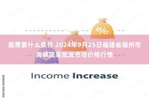 股票要什么条件 2024年9月25日福建省福州市海峡蔬菜批发市场价格行情