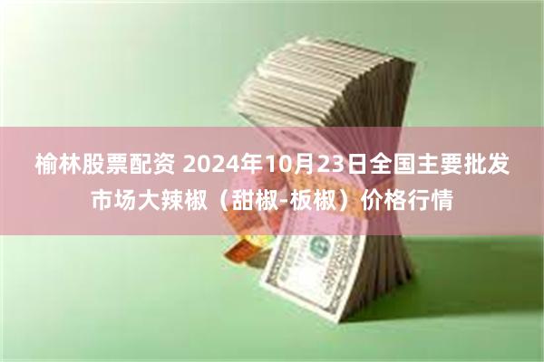 榆林股票配资 2024年10月23日全国主要批发市场大辣椒（甜椒-板椒）价格行情